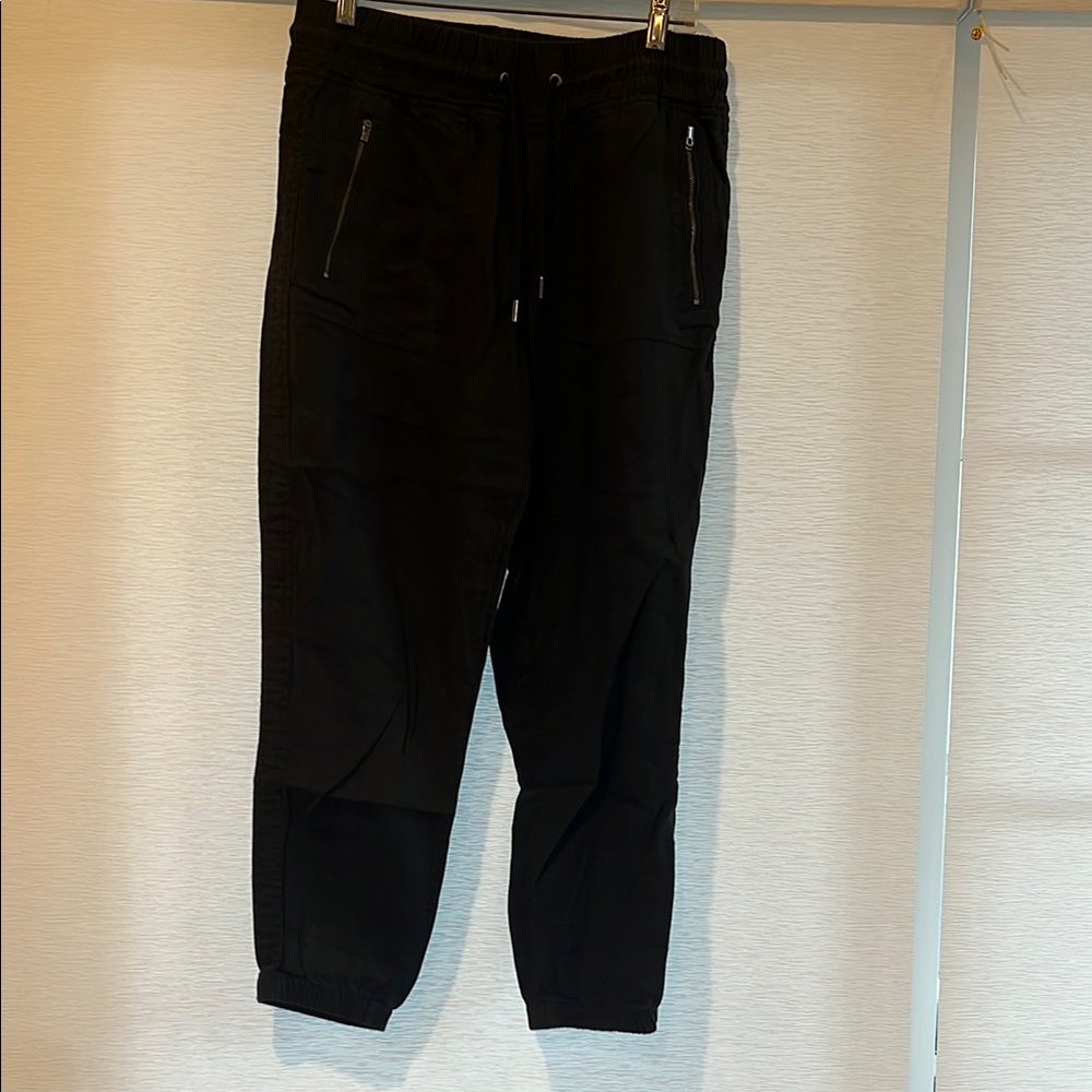 Women’s Athleta Black Linen Jogger Pants